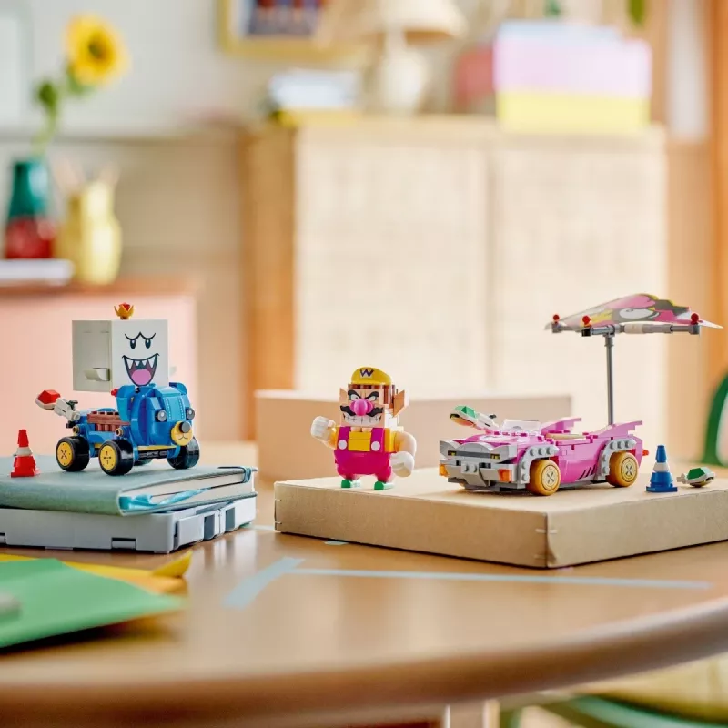 Zestaw klocków konstrukcyjnych LEGO 72038 Super Mario Mario Kart Wario King Buu Huu – figurki postaci i elementy toru