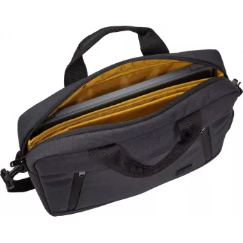 Case Logic Huxton | Pasuje do laptopów do 13,3 cala | Aktówka na laptopa | Czarny | Pasek na ramię