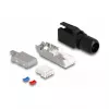 DeLOCK wtyk RJ45 do montażu polowego Kat.6A czarny prosty