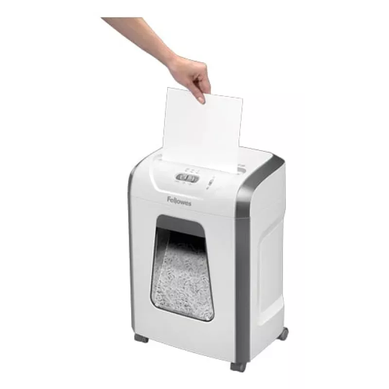 Fellowes 15C niszczarka do papieru, niszczenie krzyżowe, 22,4 cm, biała