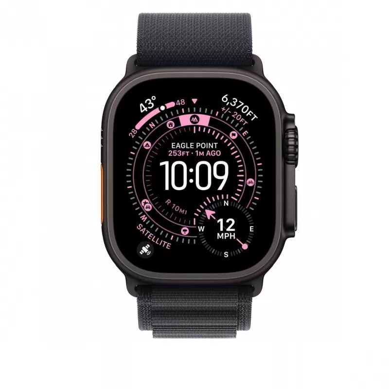 Pasek do inteligentnych akcesoriów noszonych Apple MG9J4ZM/A Czarny Tytan Poliester Spandex