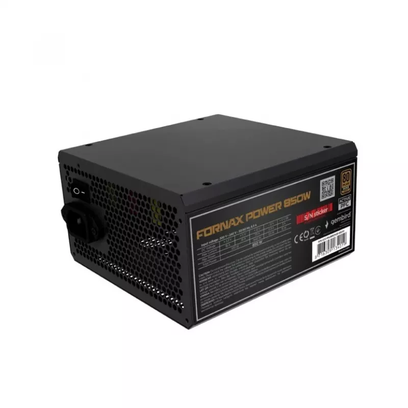 Zasilacz 850W aktywny PFC 12 cm wentylator 80+Bronze przemysłowy