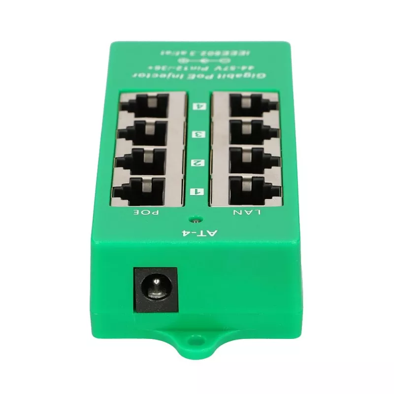 Extralink ACTIVE POE INJECTOR 4 PORT GIGABIT 802.3AT/AF 1 Gbps 48 V
