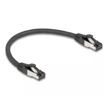 Kabel sieciowy DeLOCK 80566 RJ-45 Cat8.1 0,25 m czarny
