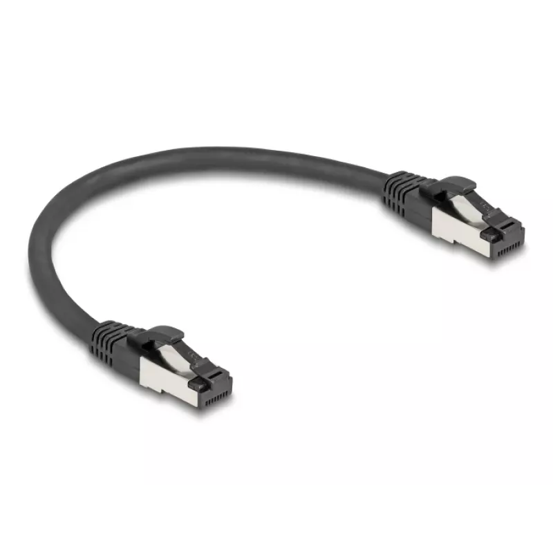 Kabel sieciowy DeLOCK 80566 RJ-45 Cat8.1 0,25 m czarny