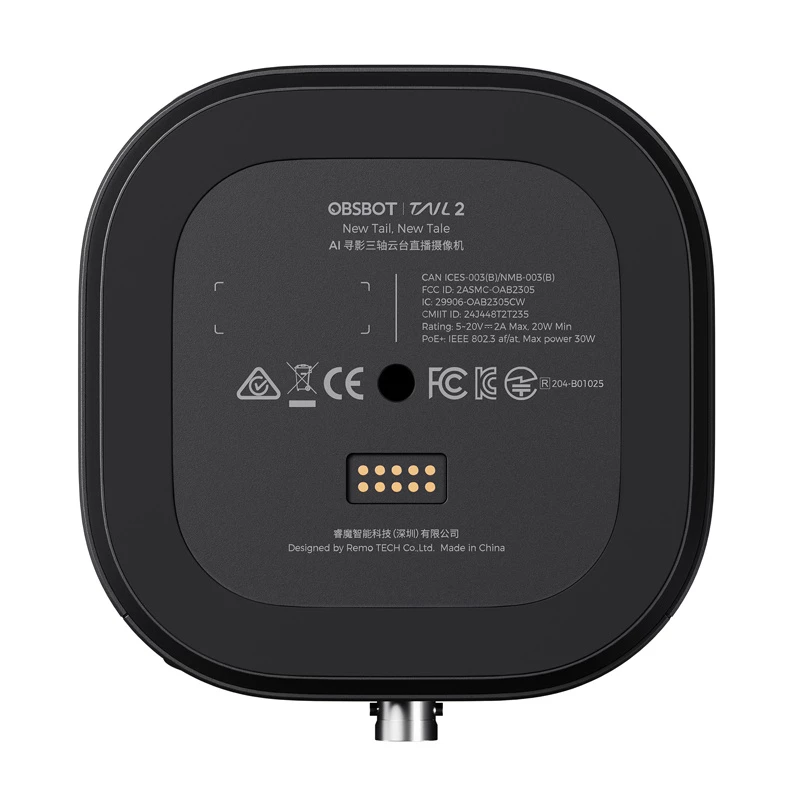 Kamera internetowa Obsbot Tail 2 1080p 60fps śledzenie AI — 1080p, 60 fps, automatyczne śledzenie AI