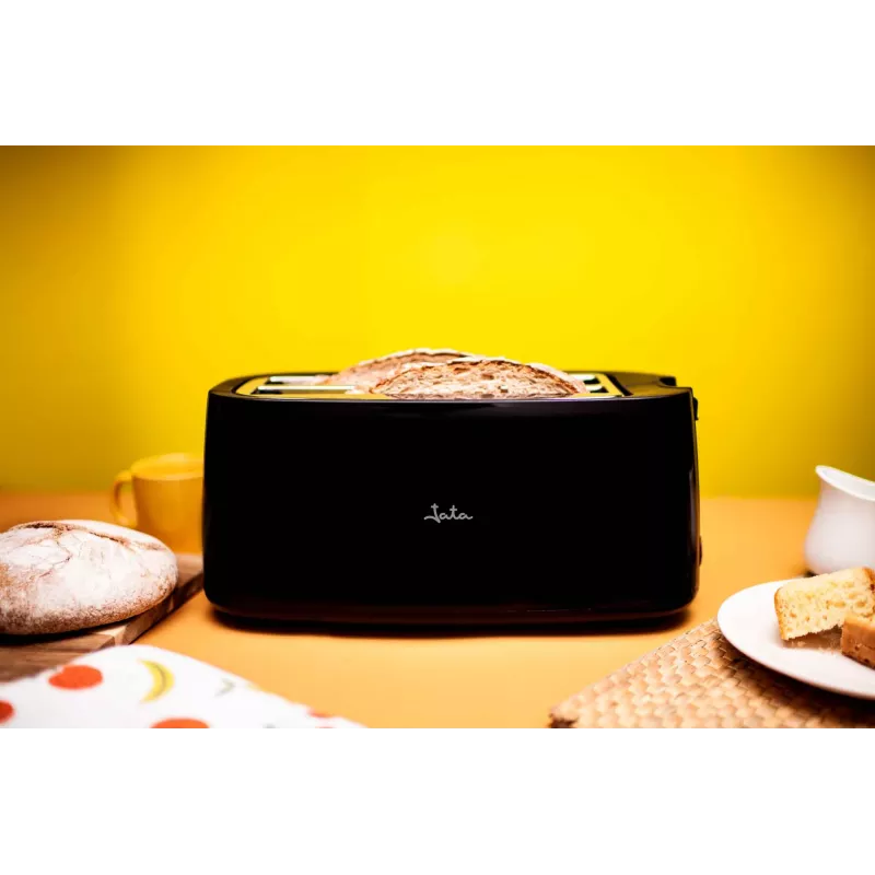 Toster Jata JETT1585 2-kromkowy 1400 W Czarny przyciski pokrętło 230 V szerokość szczeliny 25 cm głębokość szczeliny 3 cm