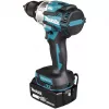 Wkrętarka/wiertarka udarowa Makita DDF489RTJ 1800 RPM Czarny, Niebieski, Stal