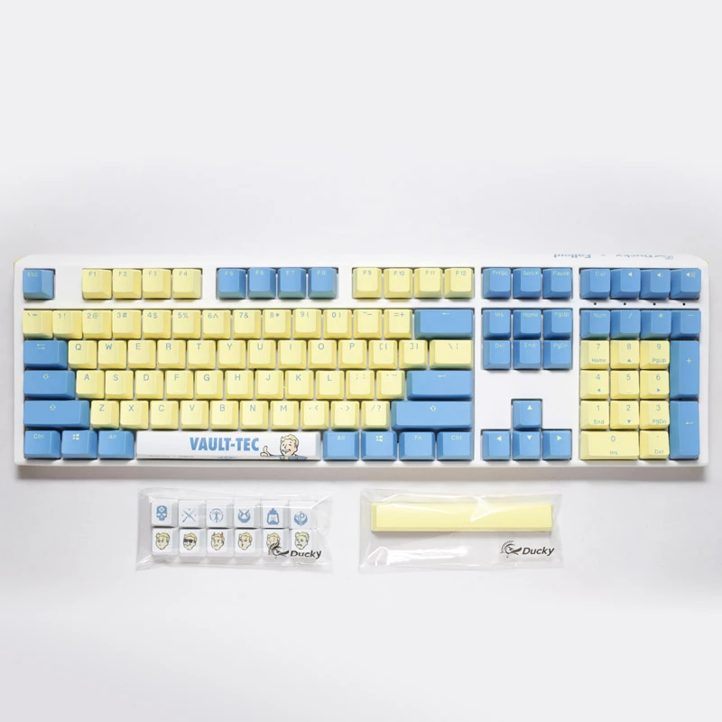 Ducky x Fallout Vault-Tec Limited Edition One 3 Gaming klawiatura + myszpad - MX-Niebieski (US)