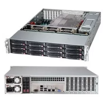 Obudowa serwerowa Supermicro CSE-826BAC12-R1K23LPB Rack Czarna 1200 W