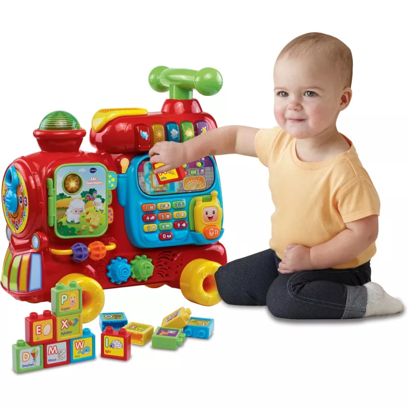 VTech Baby ABC - Eisenbahn, 1 miesiąc(e), 4 kółka, Wielokolorowy, 3.55 kg
