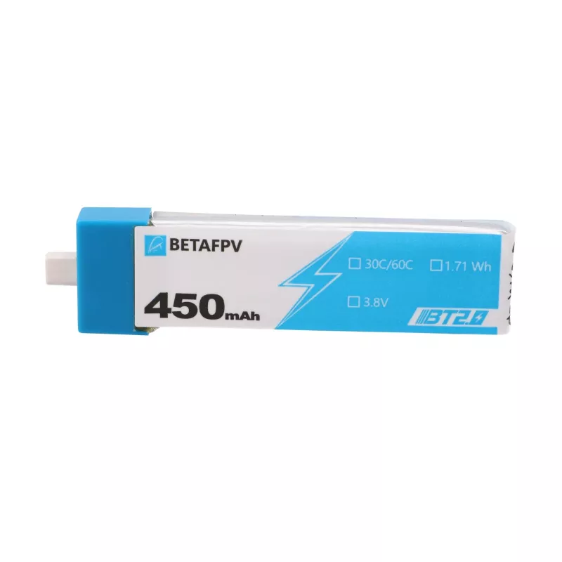 Zestaw 4 akumulatorów 1S BetaFPV BT2.0 450mAh do dronów, 3,8 V