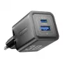 Vention FEQB0-EU wewnętrzna szybka ładowarka sieciowa 30 W, 1x USB-C, czarna — do smartfonów, tabletów, smartwatchy, słuchawek
