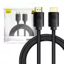 Kabel Baseus High Definition Series HDMI 2.1, 8K 60 Hz, 3D, HDR, 48 Gb/s, 2 m (czarny)