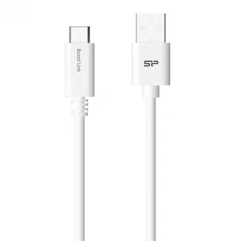 Kabel USB Silicon Power Boost Link PVC LK10AC 1 m USB-A USB-C biały