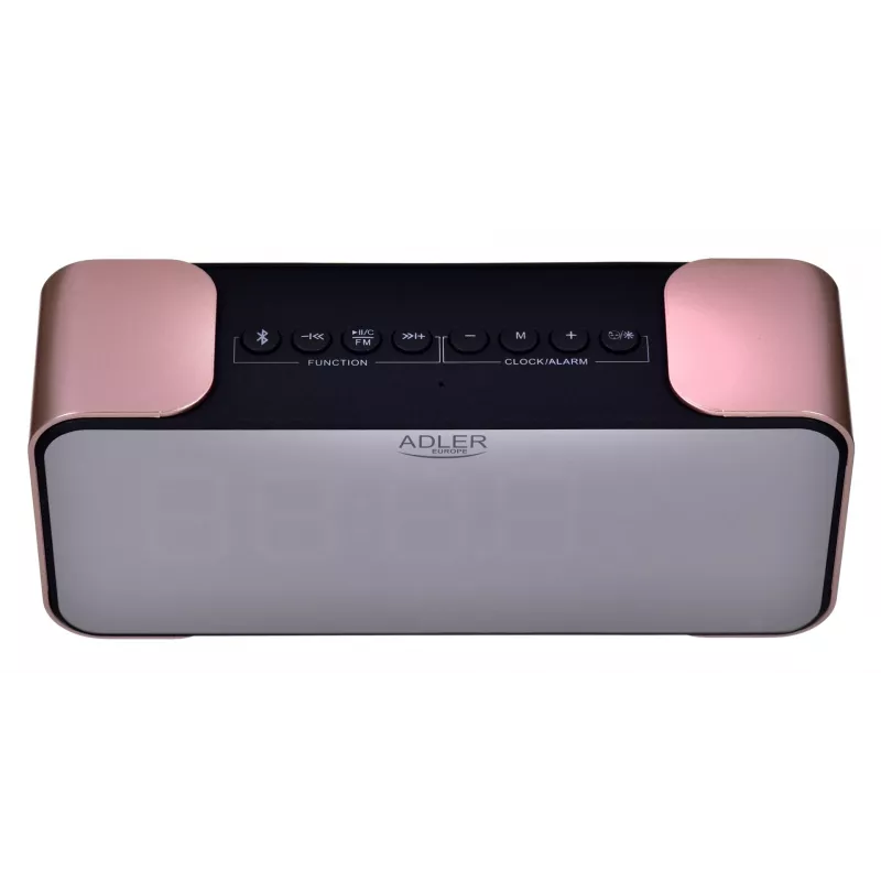 Cyfrowy budzik Adler AD 1190CR — wyświetlacz LED, radio FM, Bluetooth, odtwarzacz SD, bateria 2600 mAh