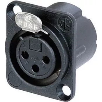 Neutrik NC3FD-LX-B Akcesorium łączności Czarny