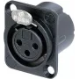 Neutrik NC3FD-LX-B Akcesorium łączności Czarny