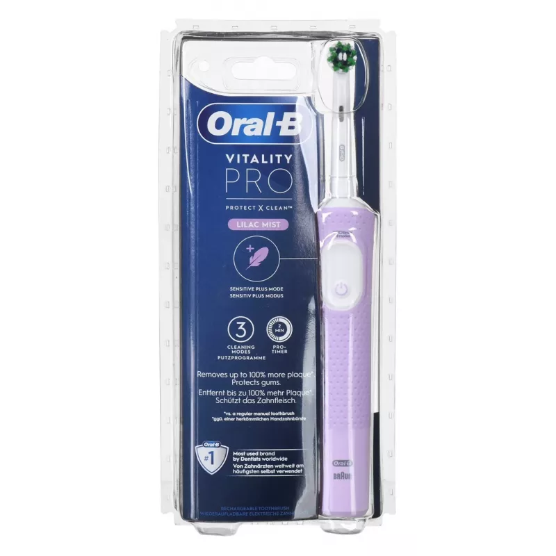 Oral-B Vitality Pro D103 Lilac Elektryczna Szczoteczka do Zębów 3 Tryby Timer Lila