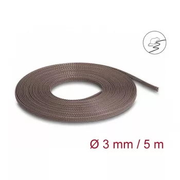 Osłona na kable DeLOCK 20902 brązowa poliestrowa 3mm