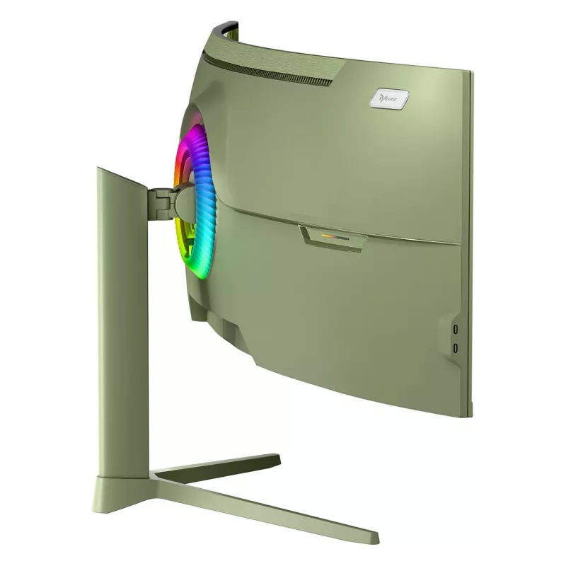 Curved computer monitor Arozzi Nova 49 inch (124.5 cm) Dual QHD 5120×1440 LED VA, 4 ms, zielony