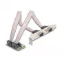 DeLOCK 95276 Wewnętrzny adapter RS-232 Mini PCI Express Zielony