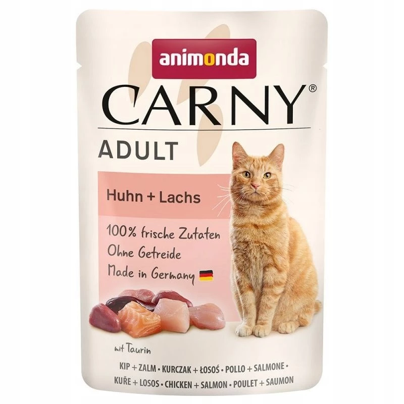 ANIMONDA Carny Adult Kurczak i łosoś - mokra karma dla kota - 85g