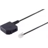 Helos Adapter wtyk 6P4C do złącza TAE F
