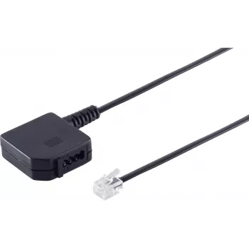 Helos Adapter wtyk 6P4C do złącza TAE F