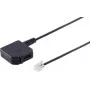 Helos Adapter wtyk 6P4C do złącza TAE F