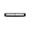 Panel zaślepiający do szafy rack LANBERG PPKS-9112-B, 12-portów, 1U, metal, szary, 254×44,5×99,3 mm