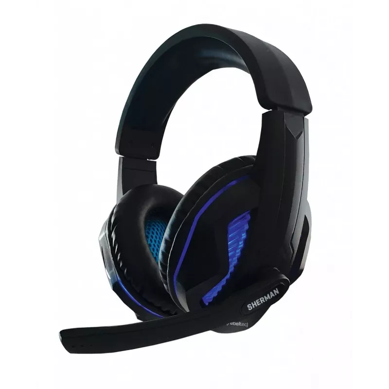 Klawiatura z myszą Rebeltec SHERMAN Gaming USB QZERTY angielska czarna