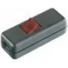Bachmann 8010 - przełącznik kołyskowy - 2P - czarny - czerwony - 250 V - 80 mm - 30 mm