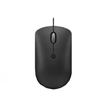 Przewodowa mysz optyczna Lenovo GY51D20875 USB Type-C, symetryczna, 2400 DPI, 4 przyciski, czarna