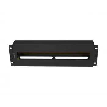 Panel zarządzania kablami Lanberg AK-VDP103-B stalowy czarny 482,5 mm