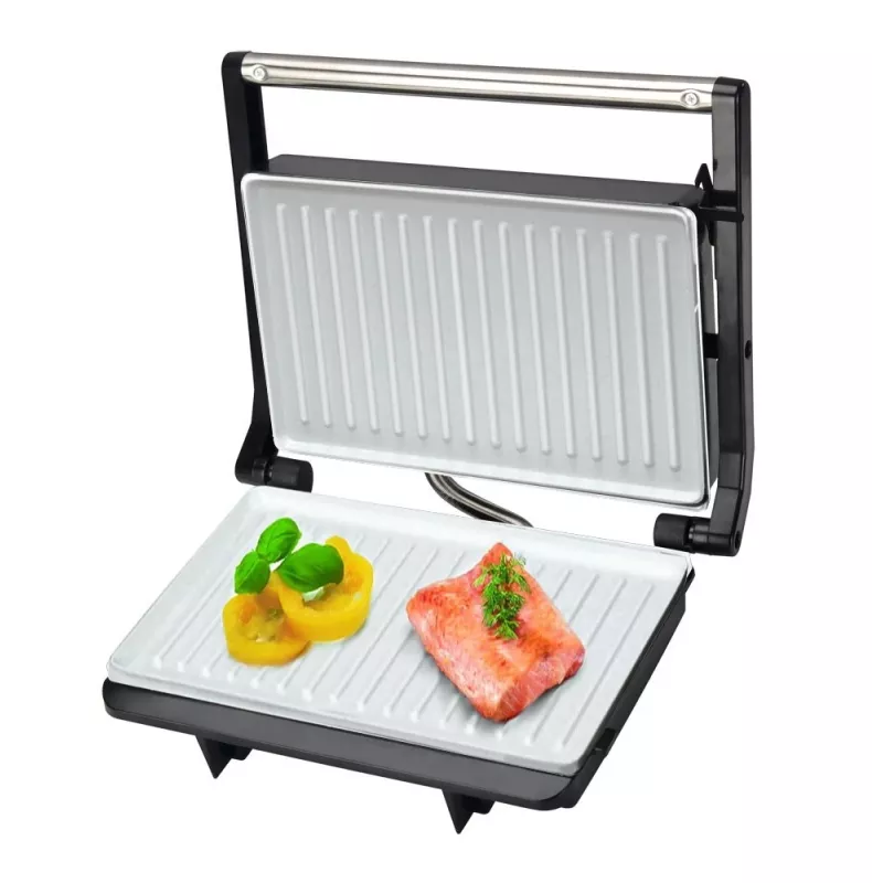 Elektryczny ceramiczny grill kontaktowy ESPERANZA EKG013 850W, płyty nieprzywierające, powierzchnia grzewcza 230×145 mm