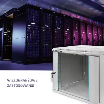 Szafa rackowa QOLTEC 19 inch 9U 600x500x600 obudowa serwerowa do montażu na ścianie lub podłodze