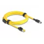 Kabel Delock RJ45 wtyk kat.6 na Mini I/O 8-pin D-Form typ 2 2 m (81251)