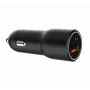 Ładowarka samochodowa do urządzeń mobilnych Gembird TA-UC-AC2PDQC38-CAR-01, USB-C, 38 W, 12–24 V, czarna