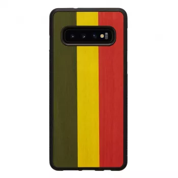 Etui na smartfon man and wood dla Galaxy S10 — reggae Czarny etui ochronne