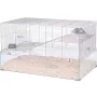 Klatka ZOLUX Neolife 80 (model 205664GRI) dla myszy i szczurów — 780×450×480 mm, tworzywo sztuczne, rozstaw prętów 9 mm, zawiera miskę, szara