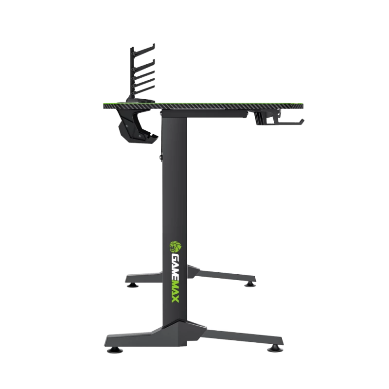 Biurko GameMax D140-CARBON — biurko gamingowe/biurowe, waga netto 20,5 kg, wymiary brutto 125×795×682 mm