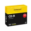 Intenso - 10 x CD-R - 700MB (80 Min) 40x - Slim Jewel Case - Nośnik danych (1001622)