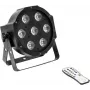 Lampa efektowa LED EUROLITE SLS-7 z 7 diodami LED, kompaktowy reflektor sceniczny