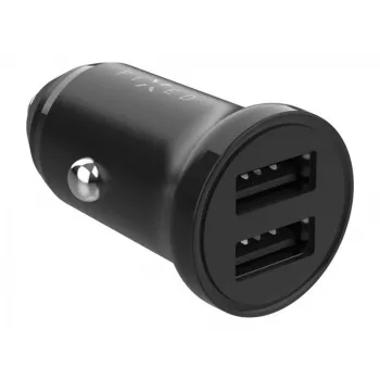 FIXED Ładowarka samochodowa Dual USB 15W, Czarna | Fixed