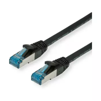 VALUE - Kabel krosowy - RJ-45 (M) do RJ-45 (M) - 10 m - SFTP, PiMF - CAT 6a - Bezhalogenowy, Formowany, Snagless, skrętka - Czarny (21.99.1967)