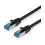 VALUE - Kabel krosowy - RJ-45 (M) do RJ-45 (M) - 10 m - SFTP, PiMF - CAT 6a - Bezhalogenowy, Formowany, Snagless, skrętka - Czarny (21.99.1967)