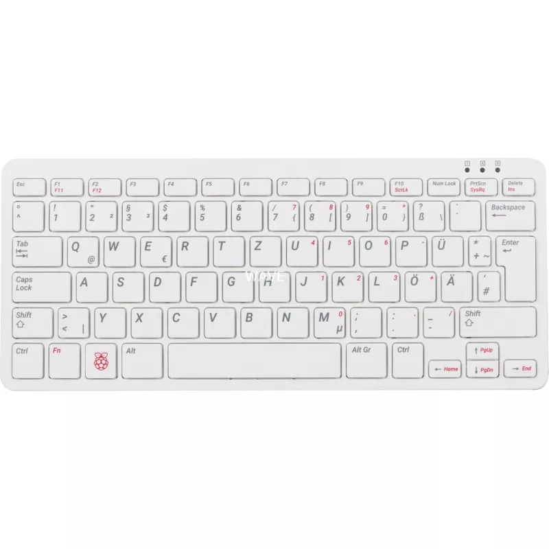 Przewodowa klawiatura USB Raspberry PI klawiatura DE RB-TASTA01W — połączenie USB, układ niemiecki