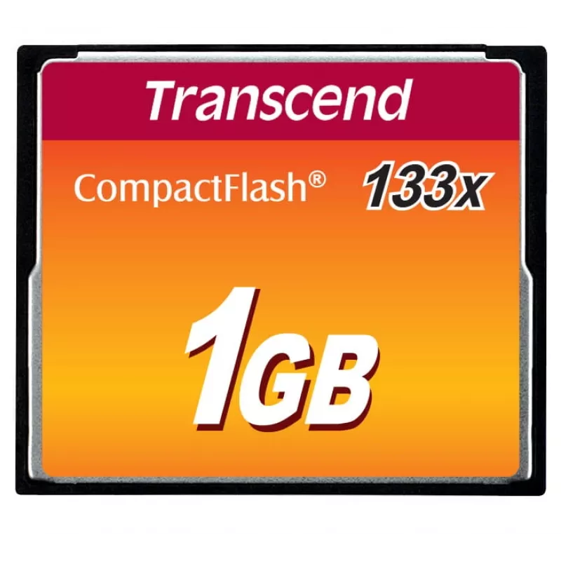 Transcend - Karta Flash Memory - 1GB - 133x - CompactFlash (TS1GCF133)