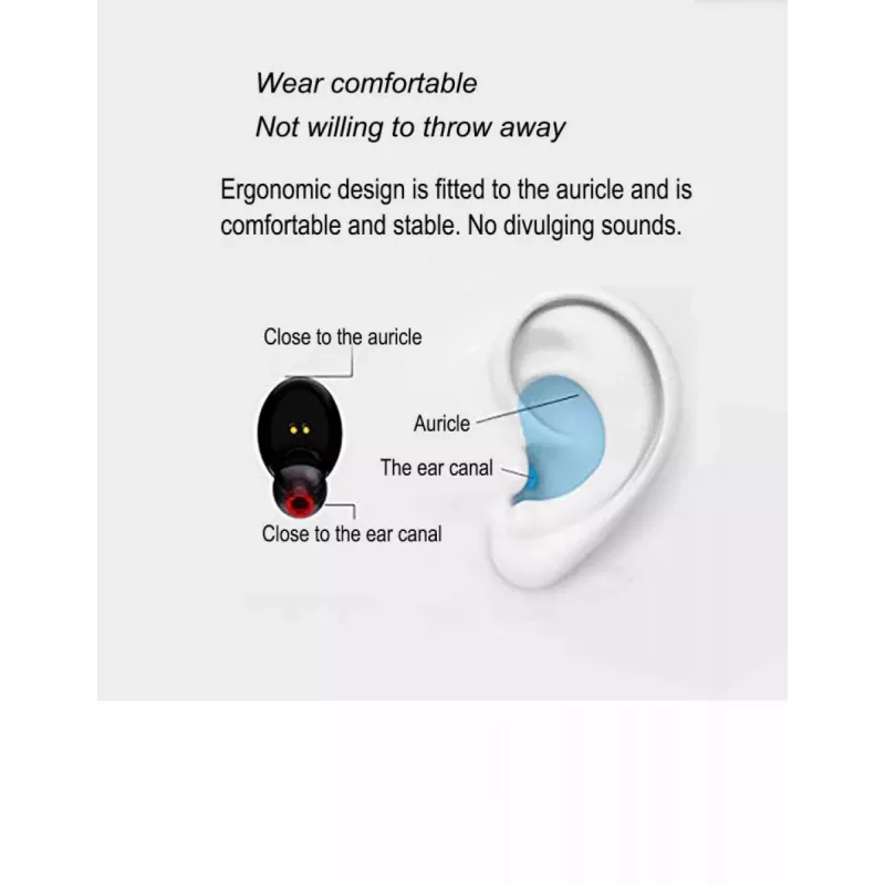 Słuchawki douszne V.Silencer Ture Wireless czarno-czerwone